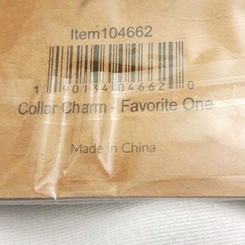 Dog/Cat Pet Collar Charm -The Favorite One, Metal Enamel SMALL .75" Diameter NIP - Picture 12 of 12